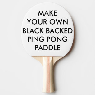 Custom Personalized Black Backed Ping Pong Paddle