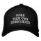 Custom Personalized Black Embroidered Baseball Cap