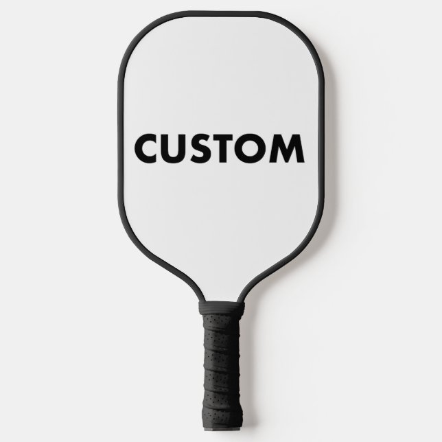 Custom Personalized BLACK Handle & Trim Pickleball Paddle (Front)