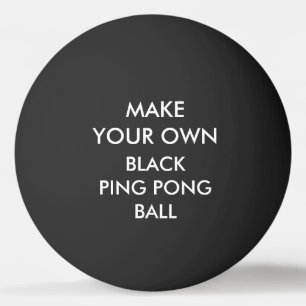 Custom Personalized BLACK Ping Pong Ball