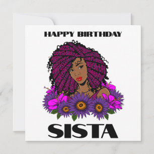 Custom Personalized Black Queen Spring Easter Card
