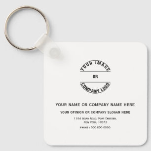 Custom Personalized Blank Template 2.25” x 2.25" Keychain
