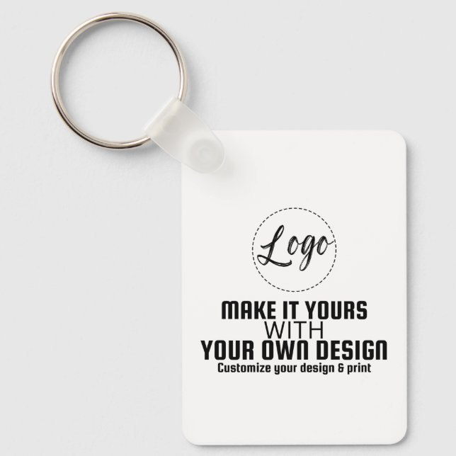 Custom Personalized Blank Template Keychain (Front)