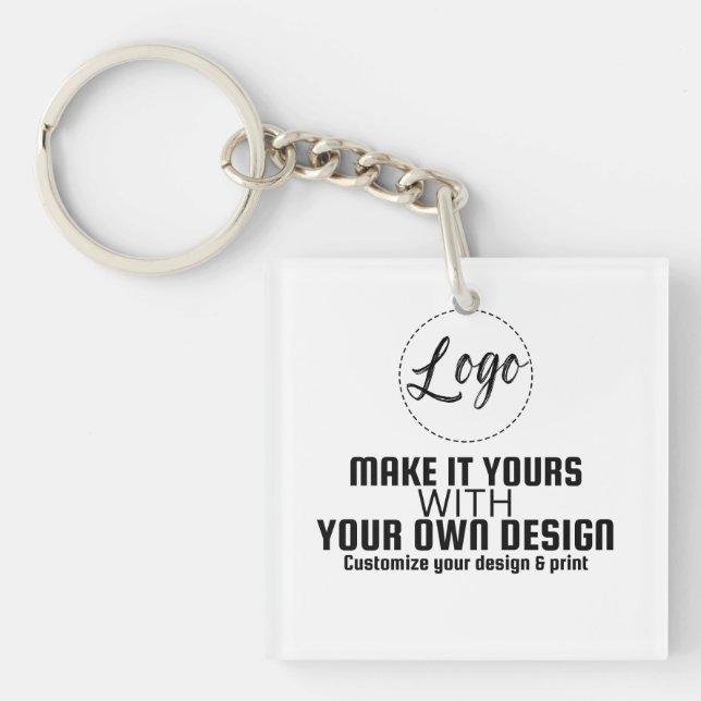 Custom Personalized Blank Template Keychain (Front)