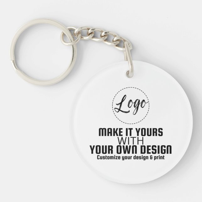 Custom Personalized Blank Template Keychain (Front)