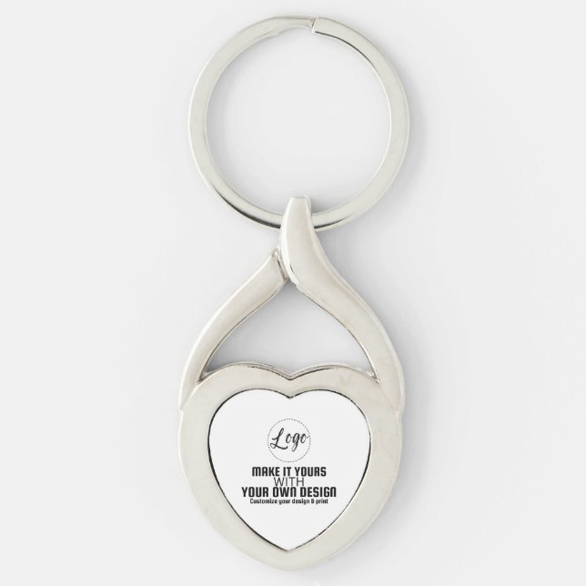 Custom Personalized Blank Template Keychain (Front)