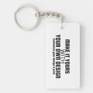 Custom Personalized Blank Template Keychain