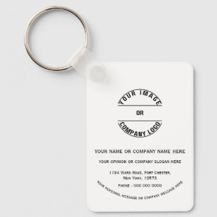 Custom personalized Blank Template Metal Rectangle Keychain