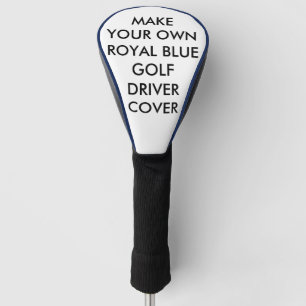Custom Personalized Blue Golf Driver Club Cover