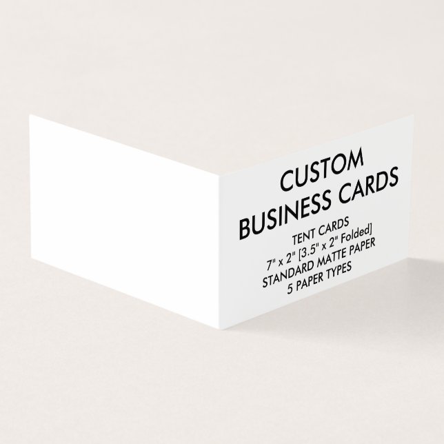 Custom Personalized Book Folded Business Cards (Outside)