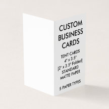Custom Personalized Book Folded Business Cards