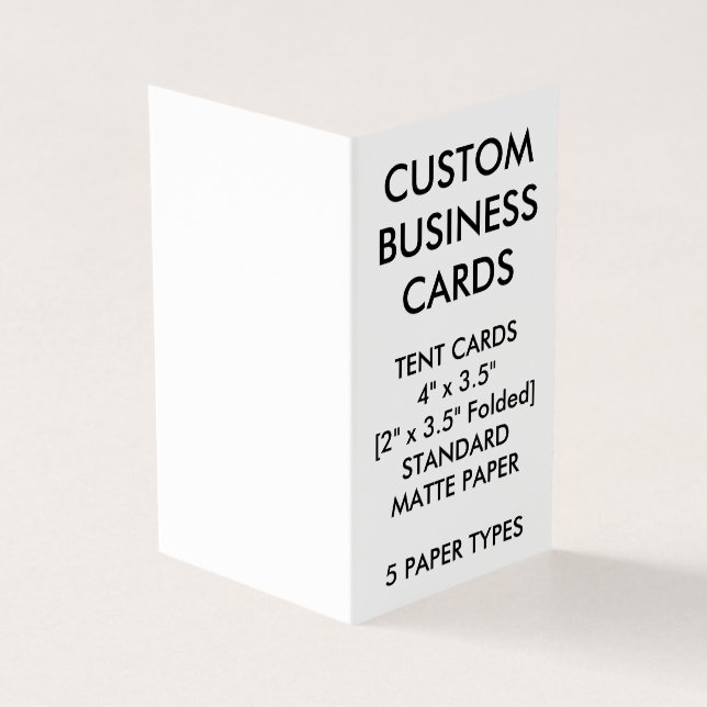 Custom Personalized Book Folded Business Cards (Outside)
