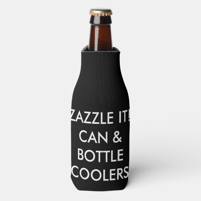 Custom Personalized Bottle Cooler Blank Template (Bottle Front)