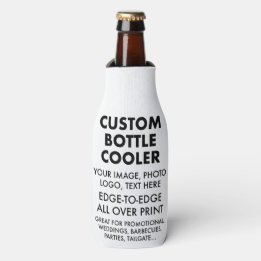Custom Personalized Bottle Cooler Sleeve Blank