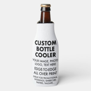 Custom Personalized Bottle Cooler Sleeve Blank