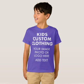 Custom Personalized BOY'S T-SHIRT - PURPLE