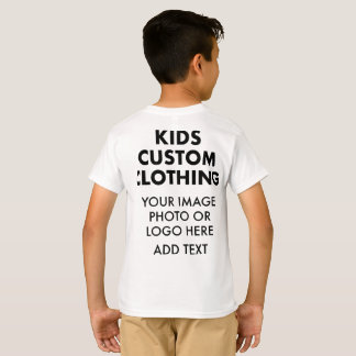 Custom Personalized BOY'S T-SHIRT - WHITE