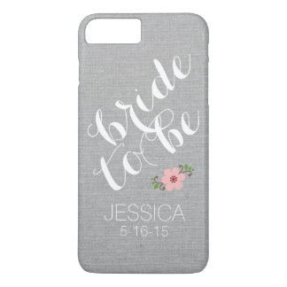 Custom personalized bride to be name wedding date iPhone 8 plus/7 plus case