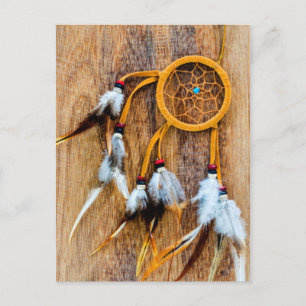 Custom Personalized Brown Dream Catcher Postcard
