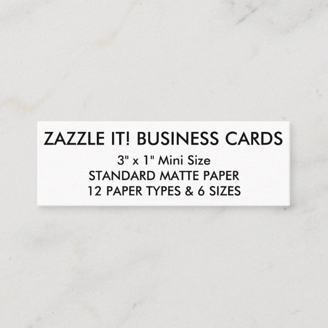 Custom Personalized Business Cards Blank Template (Front)