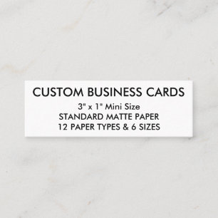 Custom Personalized Business Cards Blank Template