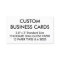 Custom Personalized Business Cards Blank Template