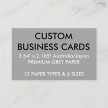 Custom Personalized Business Cards Blank Template