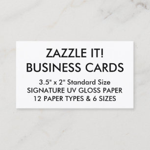Custom Personalized Business Cards Blank Template