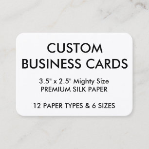Custom Personalized Business Cards Blank Template