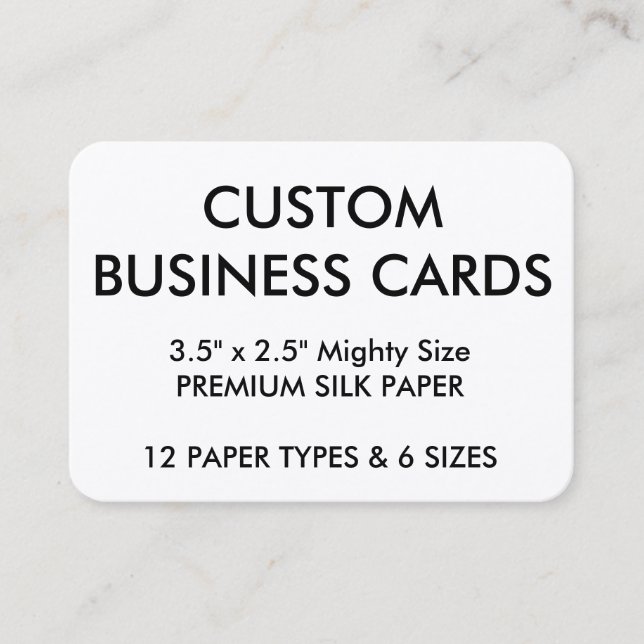 Custom Personalized Business Cards Blank Template (Front)