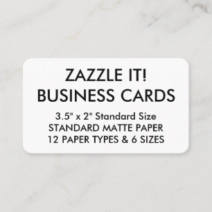 Custom Personalized Business Cards Blank Template
