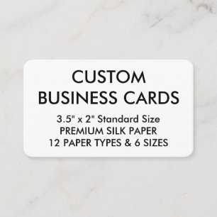 Custom Personalized Business Cards Blank Template