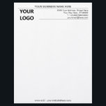 Custom Personalized Business Letterhead with Logo<br><div class="desc">Simple Personalized Your Business Office Letterhead with Logo - Add Your Logo - Image / Business Name - Company / Address - Contact Information - Resize and move or remove and add elements - image / text with customization tool. 
Good Luck - Be Happy - Be Healthy !</div>