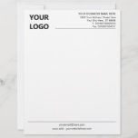 Custom Personalized Business Letterhead with Logo<br><div class="desc">Your Business Office Letterhead with Logo - Add Your Logo - Image / Business Name - Company / Address - Contact Information / more - Resize and move or remove and add elements / image with customization tool. Choose font / size / colour !</div>