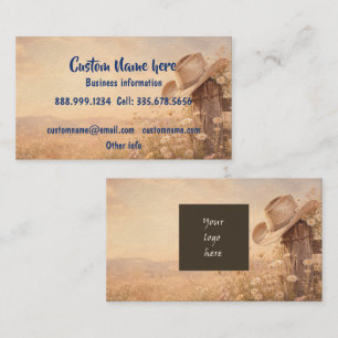 Custom Personalized Business Logo or QR Code Card