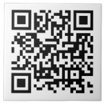 Custom Personalized Business QR Code Large Tile<br><div class="desc">Custom Corporate Company Business QR Code Personalized Template Home Décor / Home Accents / Decorative Tiles Large Ceramic Tile.</div>