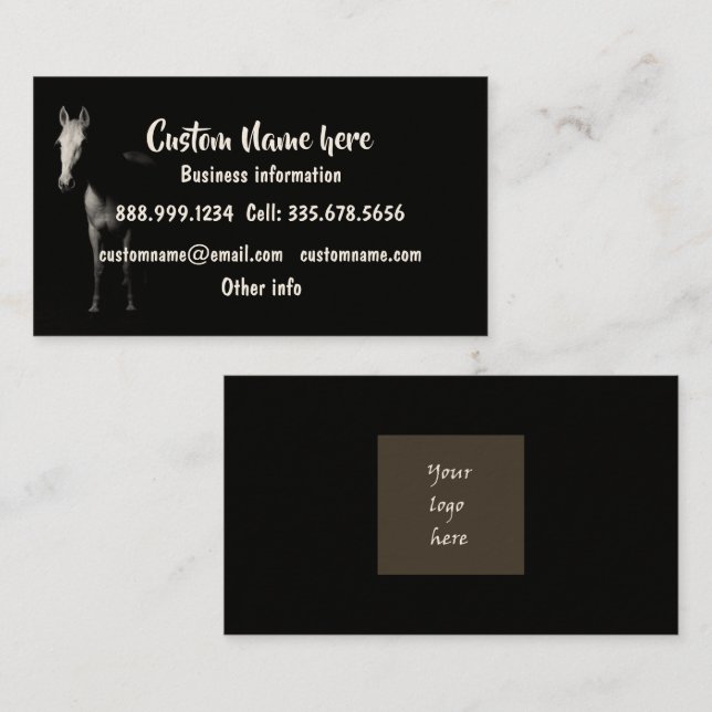 Custom Personalized Business with Your Logo Card (Front/Back)