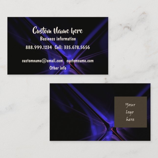 Custom Personalized Business with Your Logo Card (Front/Back)
