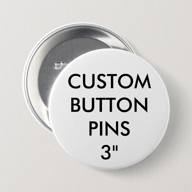 Custom Personalized Button Pin Badge Blank (Front & Back)