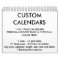 Custom Personalized Calendar Blank Template