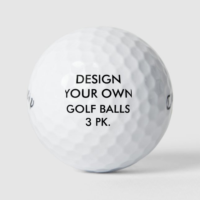 Custom Personalized Callaway Warbird Golf Balls (Front)