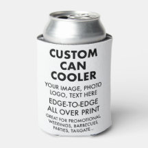 Custom Personalized Can Cooler Sleeve Blank