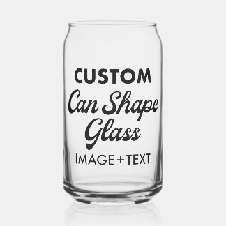 Custom Personalized Can Shape Glass 16oz