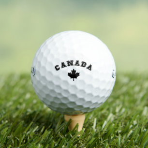 Custom Personalized Canada Maple Leaf Print  Golf Balls