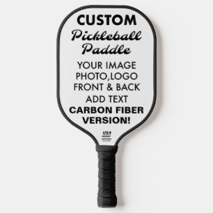 Custom personalized CARBON FIBER PICKLEBALL PADDLE