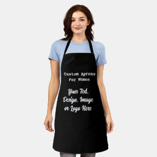 Custom Personalized Chef Baker Aprons For Women