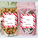 Custom Personalized Christmas From Santa Claus Square Sticker<br><div class="desc">Custom Personalized Christmas From Santa Claus Square Sticker</div>