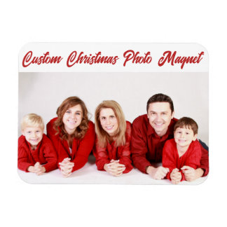 Custom Personalized CHRISTMAS PHOTO CARD MAGNET
