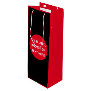 Custom Personalized Christmas Wine Gift Bag Create