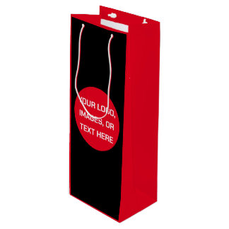 Custom Personalized Christmas Wine Gift Bag Create